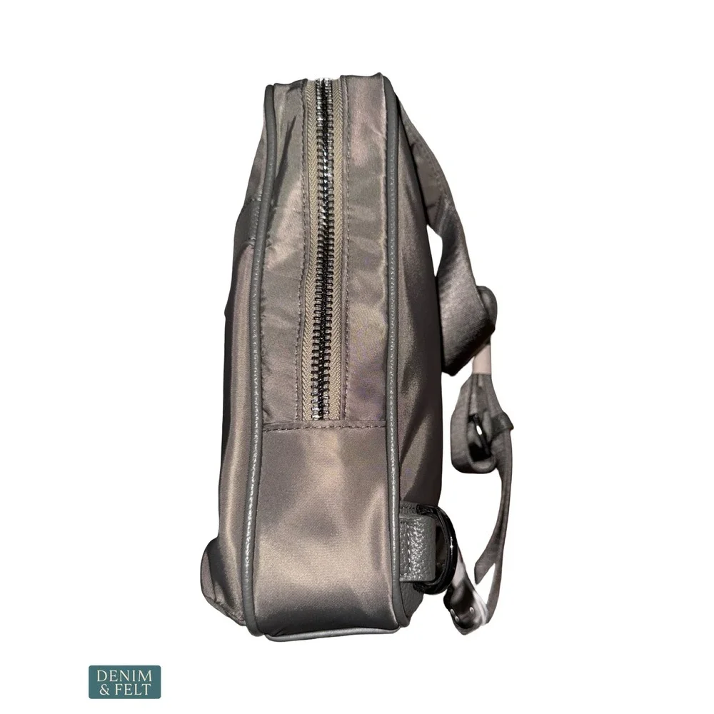 NEW Ted Baker Wickham Sling‎ Bag Charcoal Gray Crossbody Travel Utility Modern